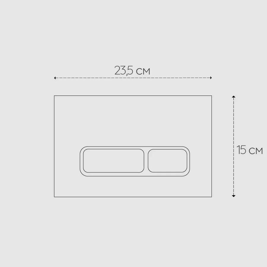 Дополнительное фото №3 Клавиша смыва черная матовая CHIEZZA CH302BAT