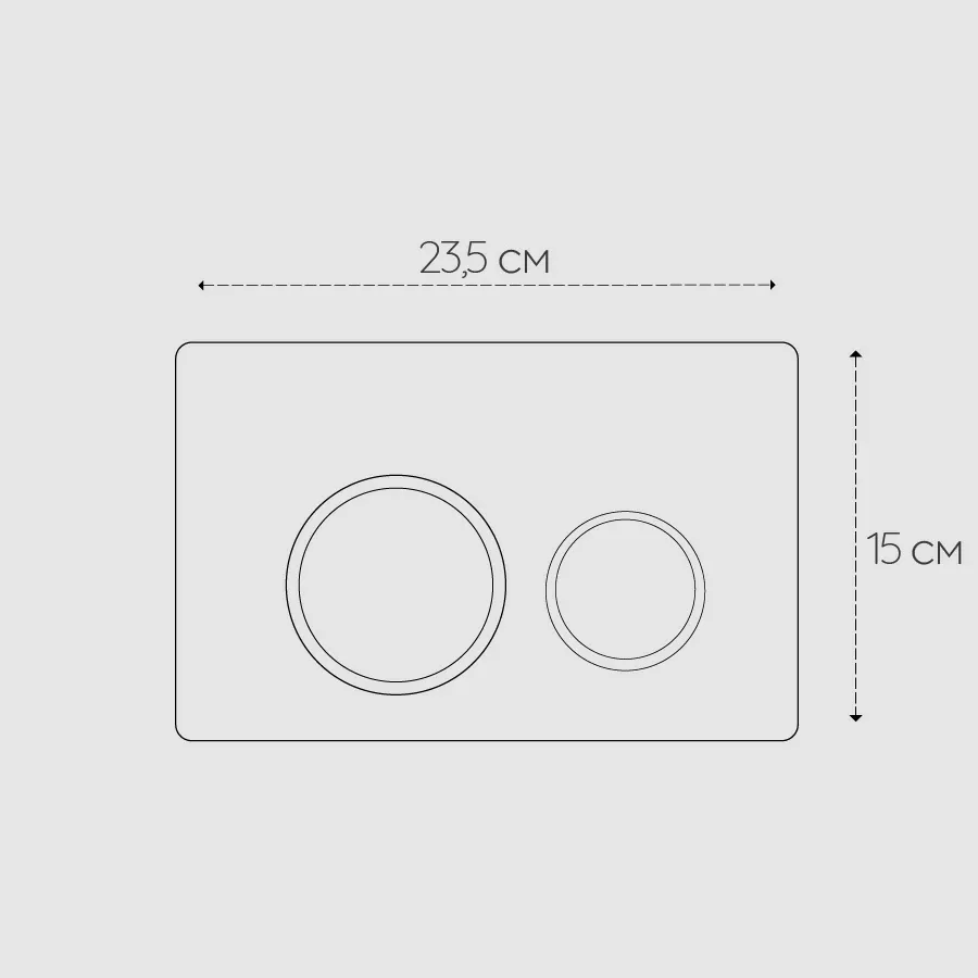 Дополнительное фото №3 Клавиша смыва белая CHIEZZA CH203BON