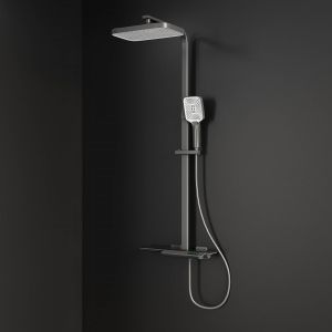 Душевая система RGW SP-34-Gr Серый головной душ/Термостат (Ручной душ.шланг 1,5 м)