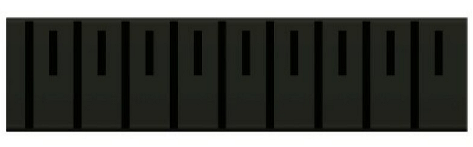 Дополнительное фото №2 Комбинированный пластиковый сливной канал, решетка из нержавеющей стали 6, черный, L=550 mm