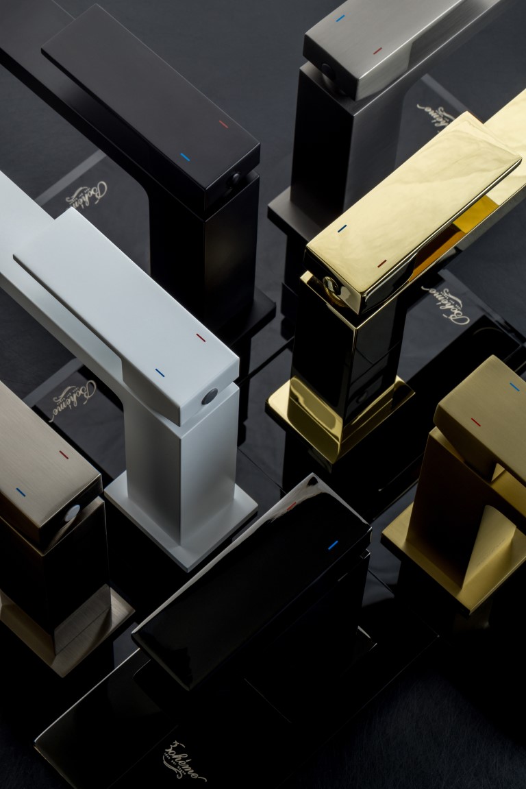 Дополнительное фото №2 Смеситель для раковины Boheme Qubic Gold