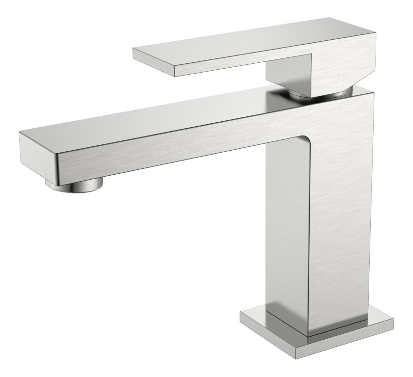 Фото Смеситель для раковины Boheme Qubic Nickel Brush