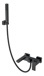 Смеситель для ванны с душем Boheme Qubic Black