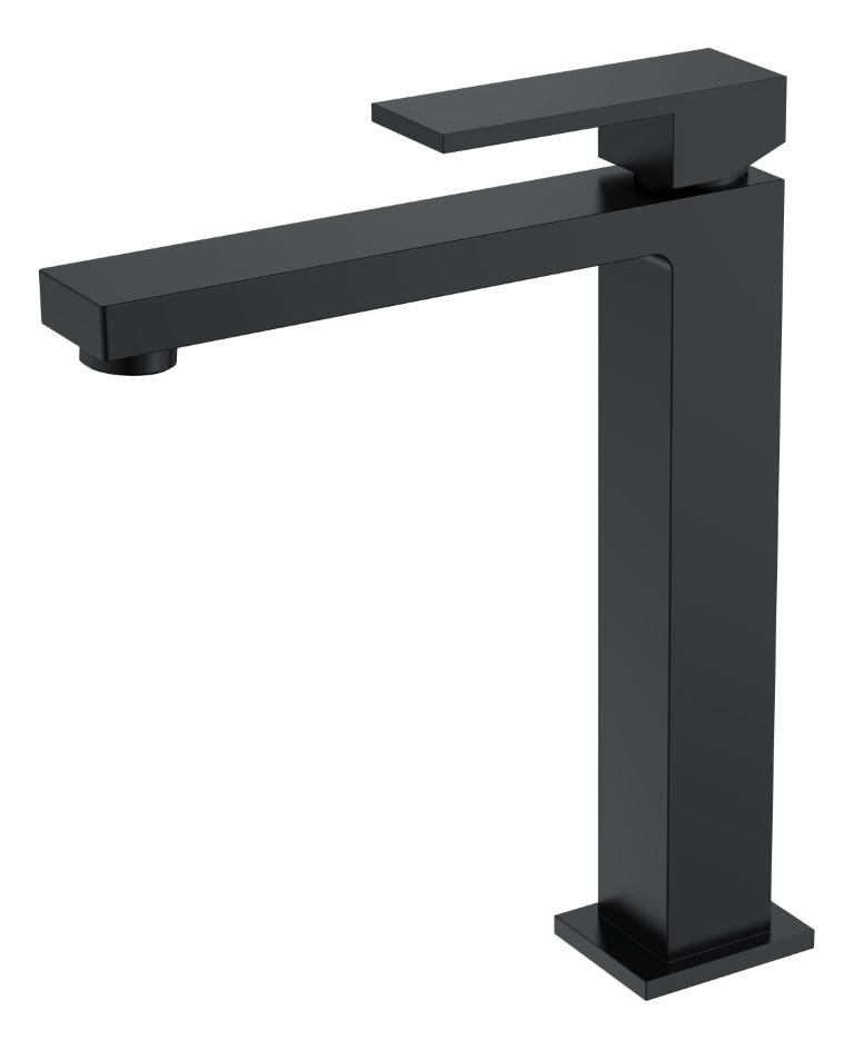 Фото Смеситель для раковины Boheme Qubic Black высокий