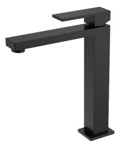 Смеситель для раковины Boheme Qubic Black высокий