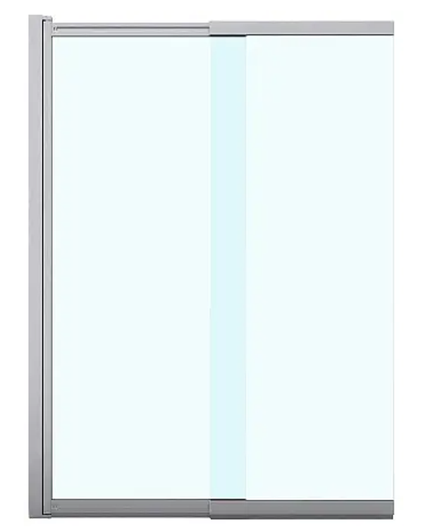 Фото Душевая шторка MERRIT 1000*1400 раздвижная, подвижная стекло прозр.5 мм. Easy Clean,профиль серебро,