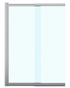 Душевая шторка MERRIT 1000*1400 раздвижная, подвижная стекло прозр.5 мм. Easy Clean,профиль серебро,