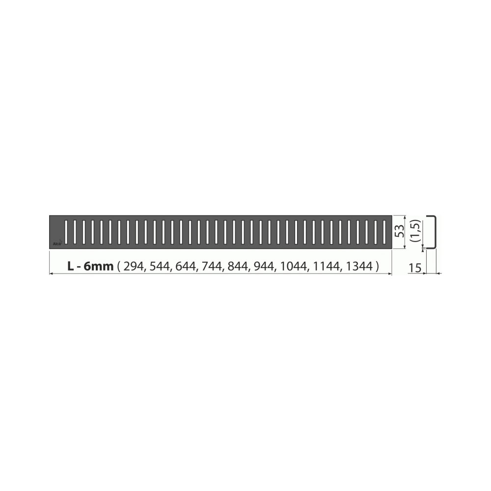 Дополнительное фото №1 PURE-650BLACK Решетка для водоотводящего желоба, черный-мат