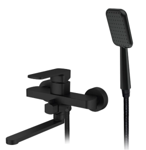 Смеситель для ванны однорычажный с душ/комплектом 5352520-20-Black