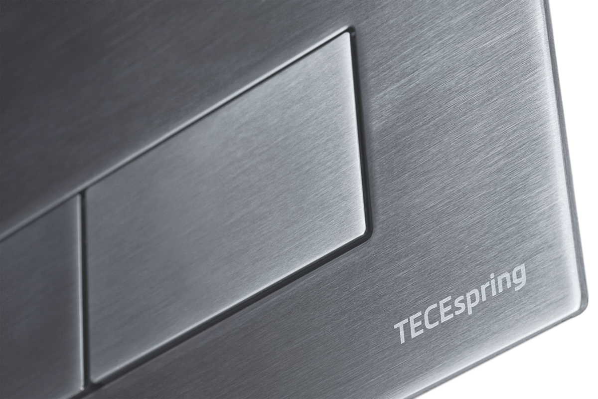 Дополнительное фото №3 Комплект TECEspring c панелью смыва TECEspring S, с прямоугольными кнопками, нерж. сталь, сатин