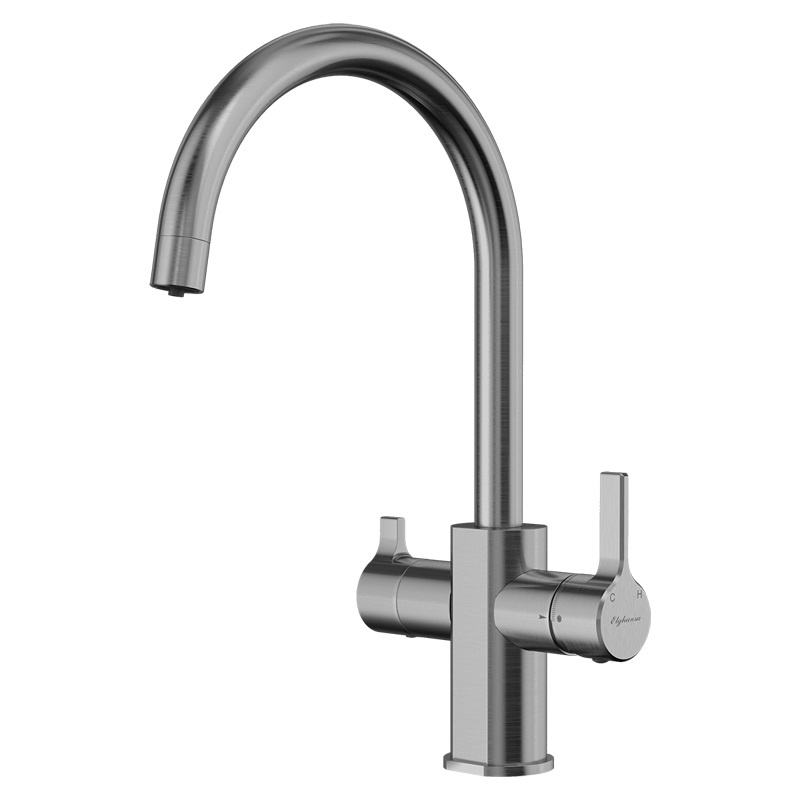 Дополнительное фото №1 Смеситель для кухни Elghansa 56B5511-Steel однорычажный (для фильтра) с бок. переключателем