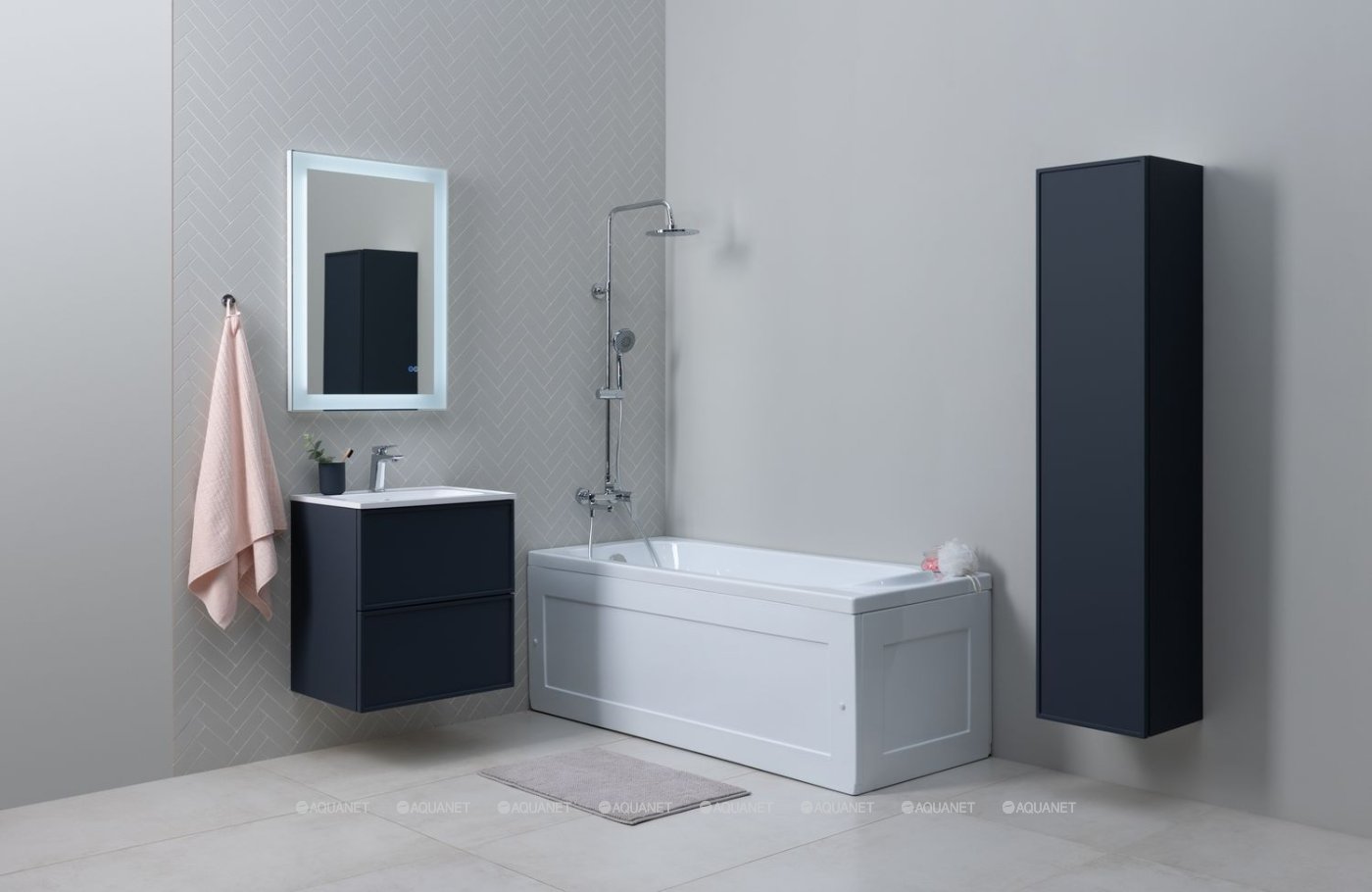 Дополнительное фото №6 Тумба Aquanet Арт 60 цв. маренго с раковиной Арт