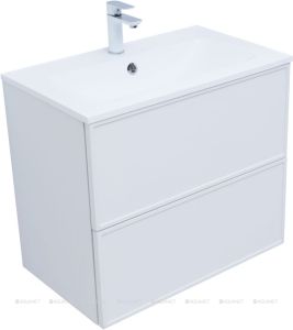 Тумба Aquanet Арт 75 цв. белый матовый с раковиной Арт