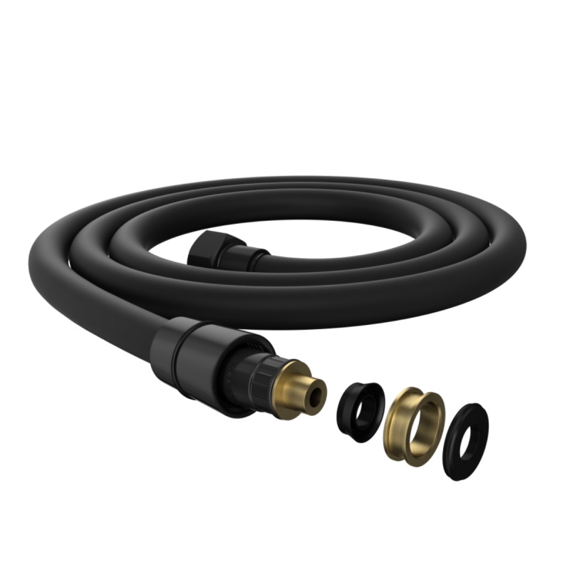 Дополнительное фото №3 Душевой шланг Elghansa SHOWER HOSE SH085-Black силиконовый, черный 150см