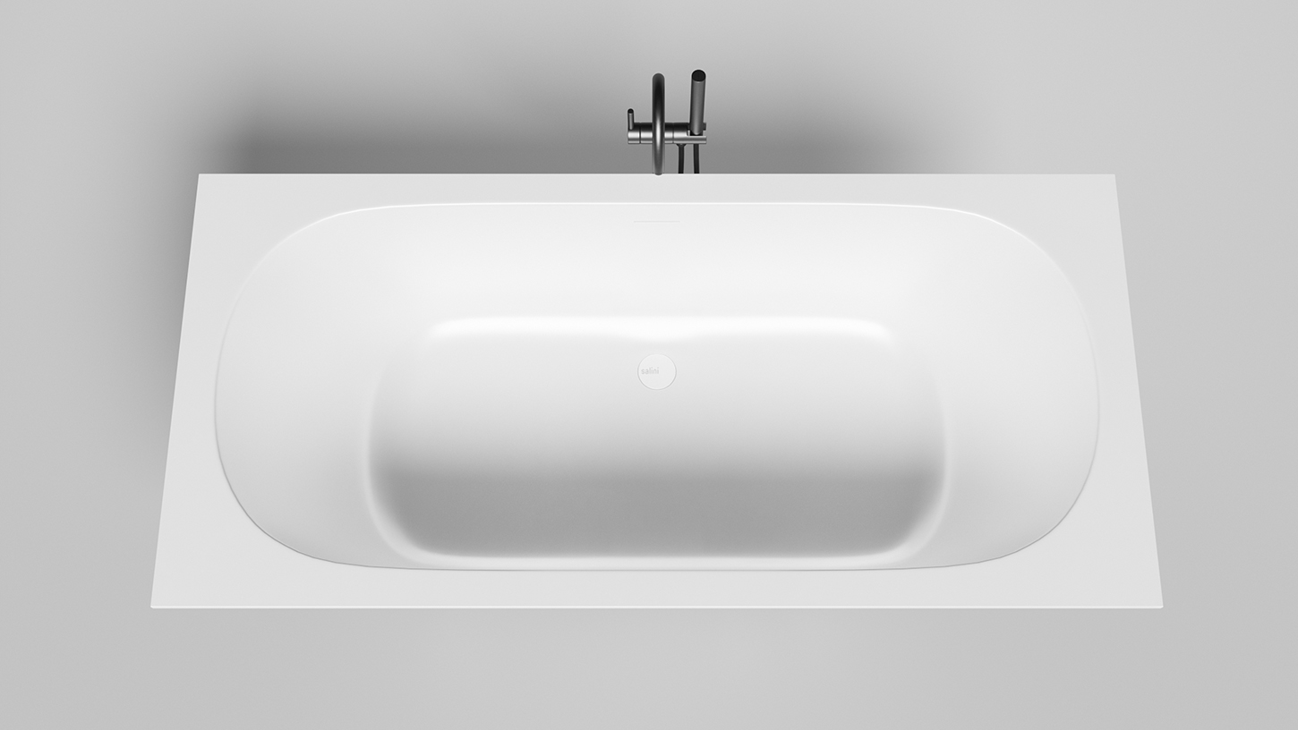 Дополнительное фото №2 Ванна из искусственного камня Salini Ornella 190х90 глянцевая S-Sense