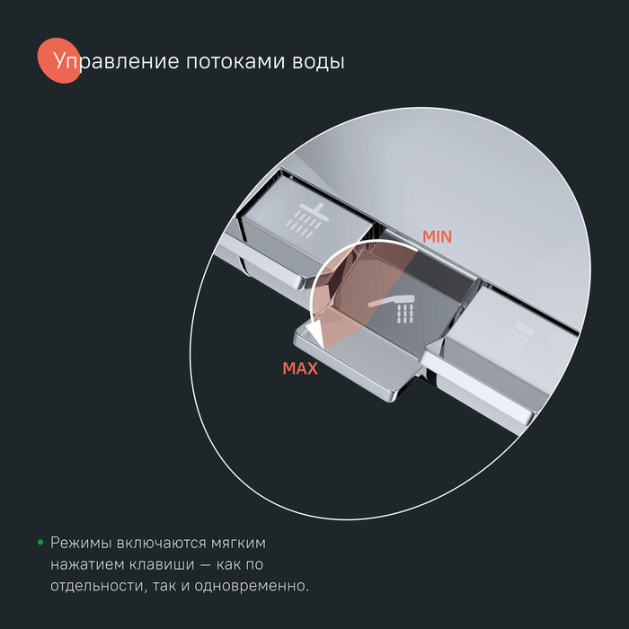 Дополнительное фото №11 Душевая система с тропическим душем Iddis SpaHome SPHSBTKi06 термостат, хром