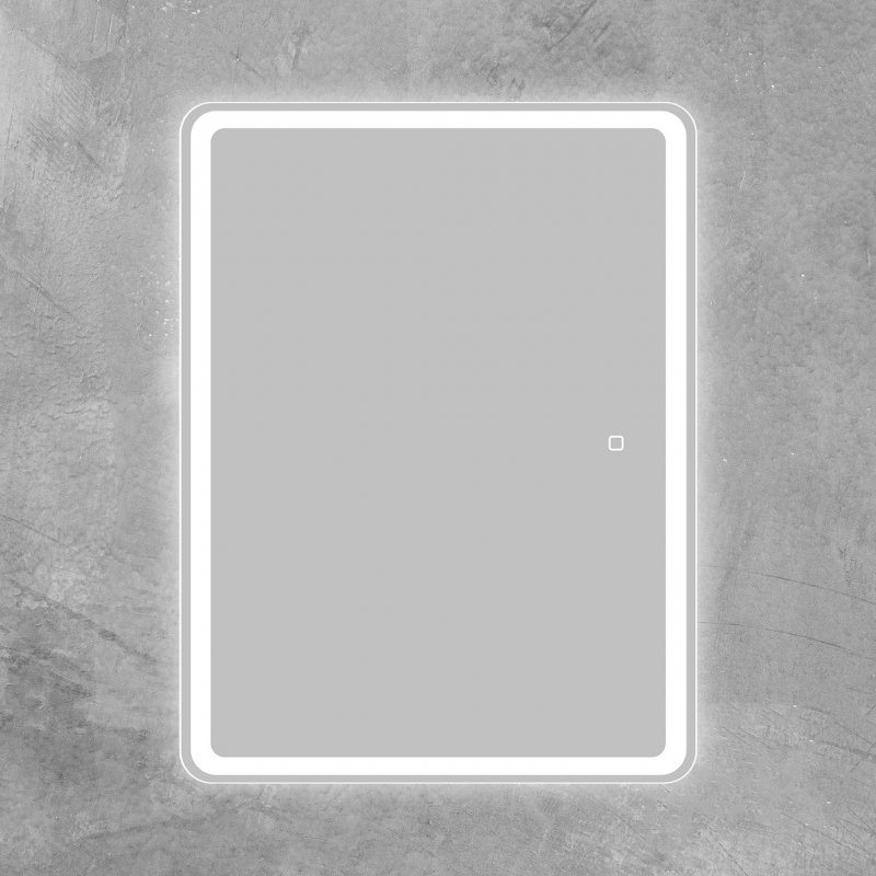 Фото Зеркальный шкаф Belbagno SPC-MAR-600/800-1A-LED-TCH со встр. подсветкой, с сенсорным выключателем