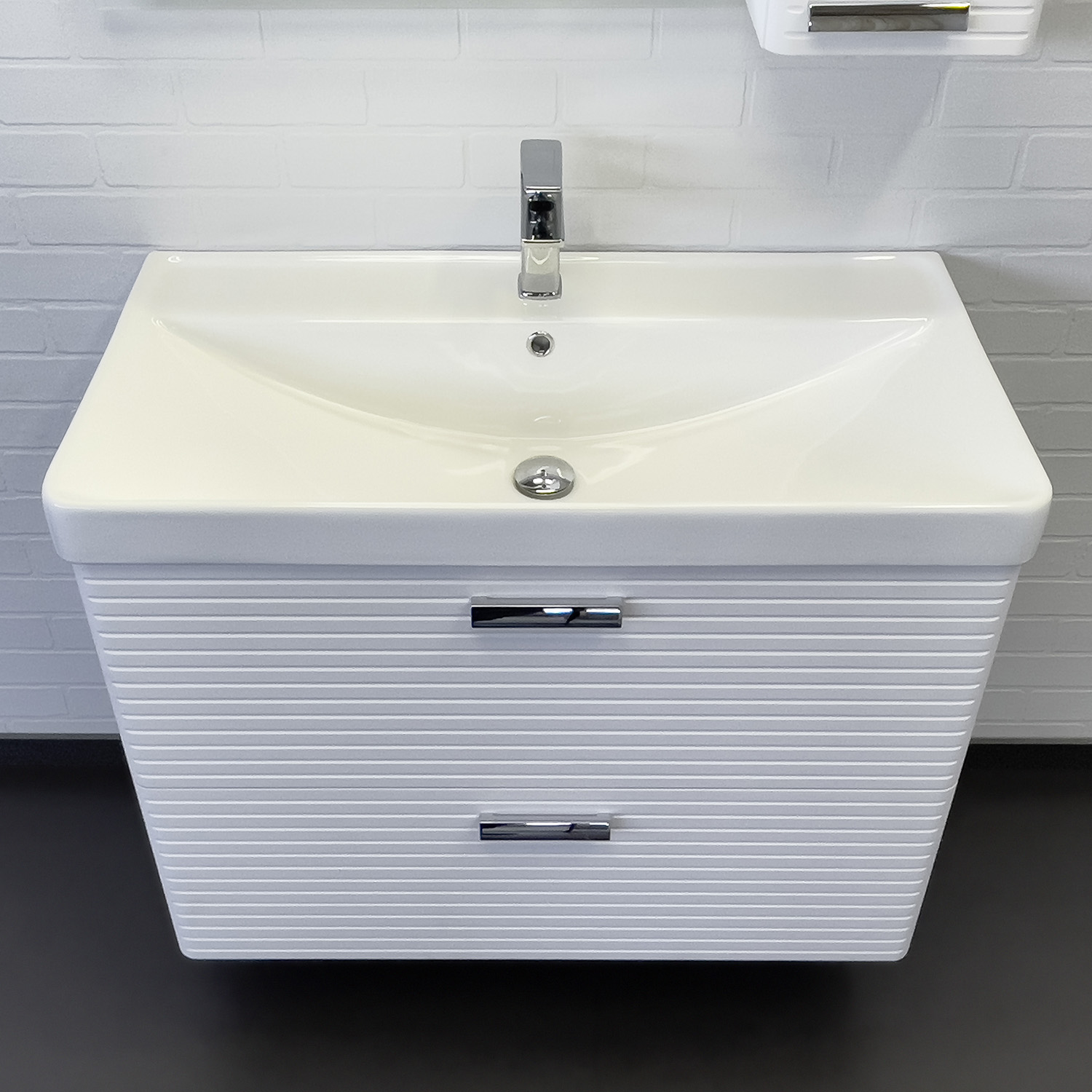 Дополнительное фото №4 Тумба Comforty Танжер 90 белая матовая с раковиной 4490