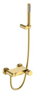 Смеситель для ванны с душем Boheme Stick Matt Gold c ручкой Touch
