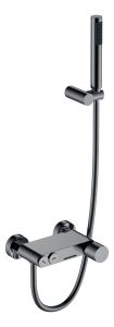 Смеситель для ванны с душем Boheme Stick Shine Gun Metall c ручкой Diamond