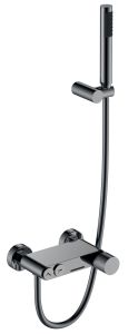 Смеситель для ванны с душем Boheme Stick Shine Gun Metall c ручкой Touch