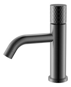 Смеситель для раковины Boheme Stick Gun Metal с ручкой Diamond
