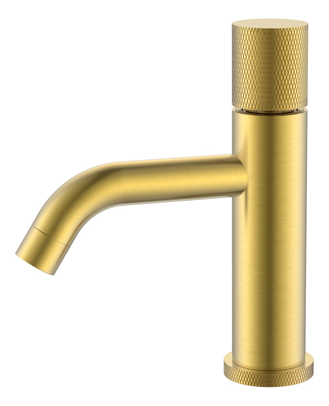 Фото Смеситель для раковины Boheme Stick Matt Gold с ручкой Touch