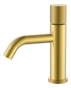 Смеситель для раковины Boheme Stick Matt Gold с ручкой Touch