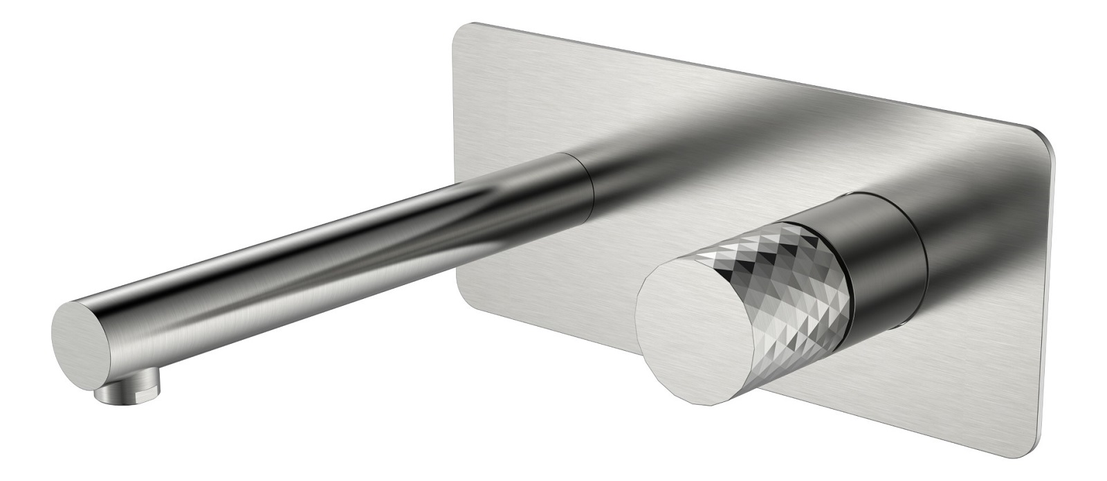 Фото Встраиваемый смеситель для раковины Boheme Stick Nikel Brush Diamond