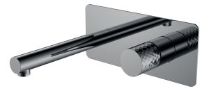Встраиваемый смеситель для раковины Boheme Stick Shine Gun Metal Diamond