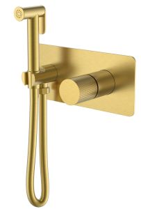 Смеситель гигиенический Boheme Stick Matt Gold c ручкой Touch