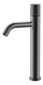 Смеситель для раковины высокий Boheme Stick Gun Metal с ручкой Touch