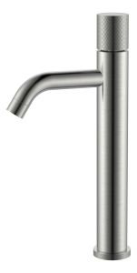 Смеситель для раковины высокий Boheme Stick Nikel Brush с ручкой Touch