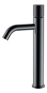 Смеситель для раковины высокий Boheme Stick Shine Gun Metal высокий с ручкой Touch