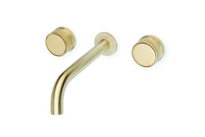 Встраиваемый смеситель для раковины Boheme Prestige на 3 отв. Matt Gold