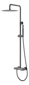 Душевая система Boheme Stick Gun Metal c ручкой Diamond