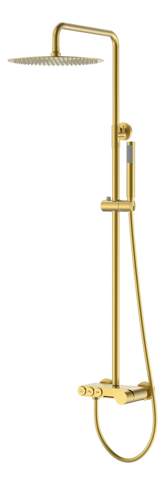 Фото Душевая система Boheme Stick Matt Gold c ручкой Diamond