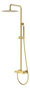 Душевая система Boheme Stick Matt Gold c ручкой Diamond