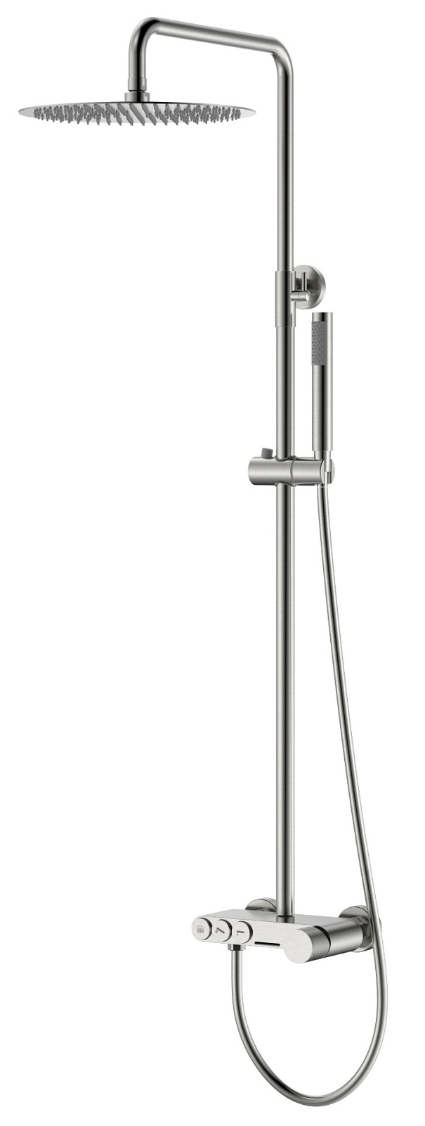 Фото Душевая система Boheme Stick Nikel Brush c ручкой Touch