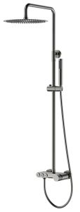 Душевая система Boheme Stick Shine Gun Metal с ручкой Touch