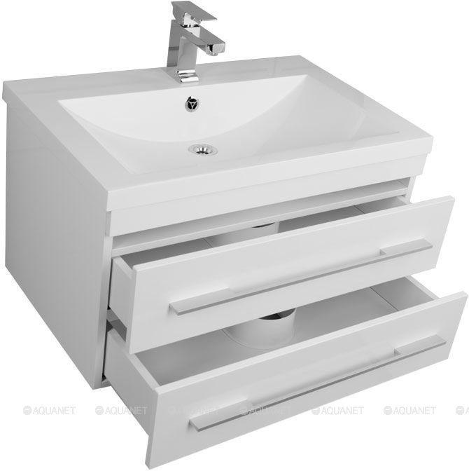 Дополнительное фото №3 Тумба Aquanet Нота 75 цв.белый глянец с раковиной Нота 75 NEW (171461)