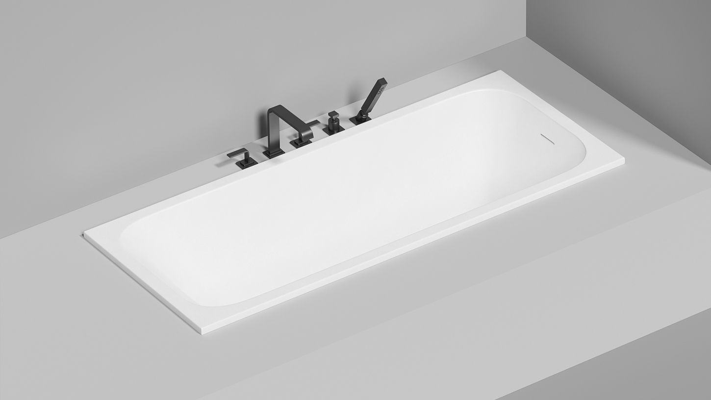 Дополнительное фото №3 Ванна из искусственного камня Salini Orlanda Kit 170х70 глянцевая S-Sence