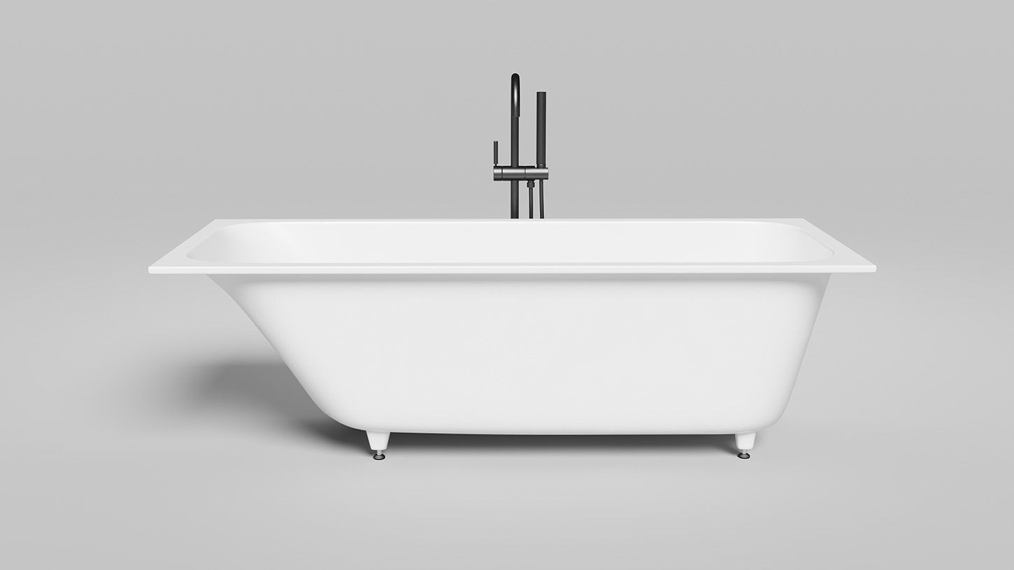 Дополнительное фото №2 Ванна из искусственного камня Salini Orlanda Kit 170х70 глянцевая S-Sence