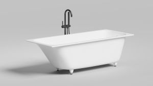 Ванна из искусственного камня Salini Orlanda Kit 170х70 глянцевая S-Sence