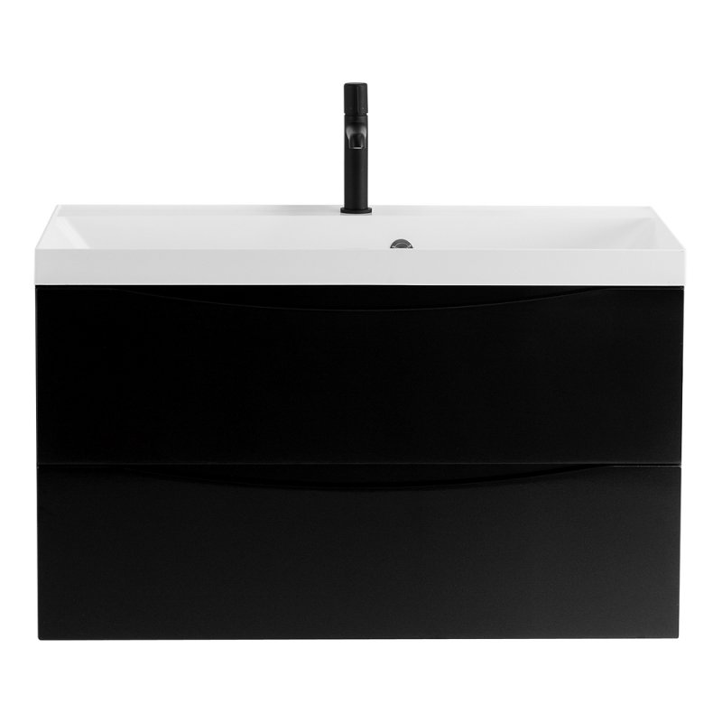 Фото Тумба Belbagno Marino 80*45*55 Nero Lucido с раковиной MR-PR