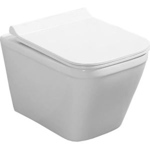 Унитаз подвесной Belbagno DORY безободковый с сиденьем BB2112SC