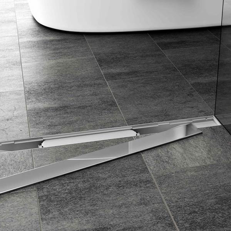 Дополнительное фото №3 Дренажный канал MCH Klasik/Floor CH 850 KN с решеткой, бок. сливом и нерж.рамкой, D 40