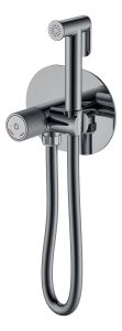 Смеситель гигиенический Boheme Tech Shine Gun Metal