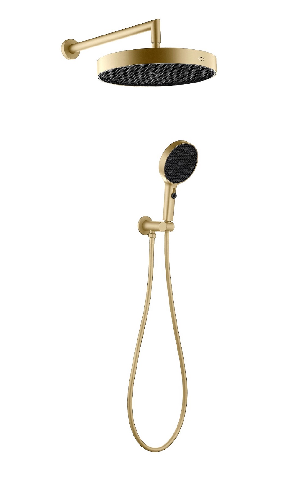 Фото Ручная лейка с верхним душем Boheme Cell Matt Gold