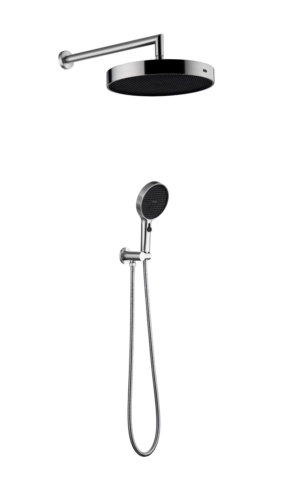 Фото Ручная лейка с верхним душем Boheme Cell Nikel Brush